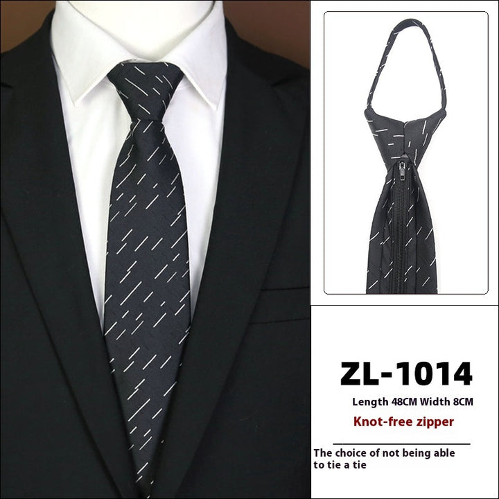 Men's Formal Wear Business Zipper Tie-free