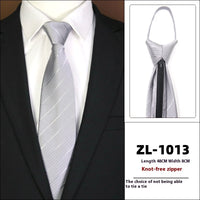 Men's Formal Wear Business Zipper Tie-free