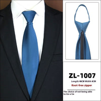 Men's Formal Wear Business Zipper Tie-free