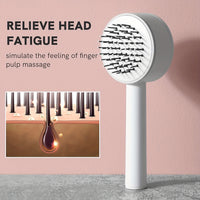 One-key Self-cleaning Hair Brush For Women Curly Hair Brush  Anti-Static Airbag Massage Comb  Airbag Massage Scalp Comb Professional Detangling One-key Self-cleaning