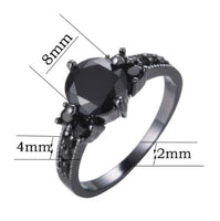 Zircon ring women's beauty ring