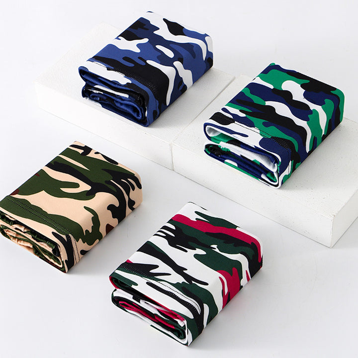Men's Camouflage Loose U Convex Casual Sports Boxers