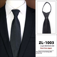 Men's Formal Wear Business Zipper Tie-free