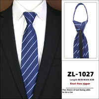 Men's Formal Wear Business Zipper Tie-free